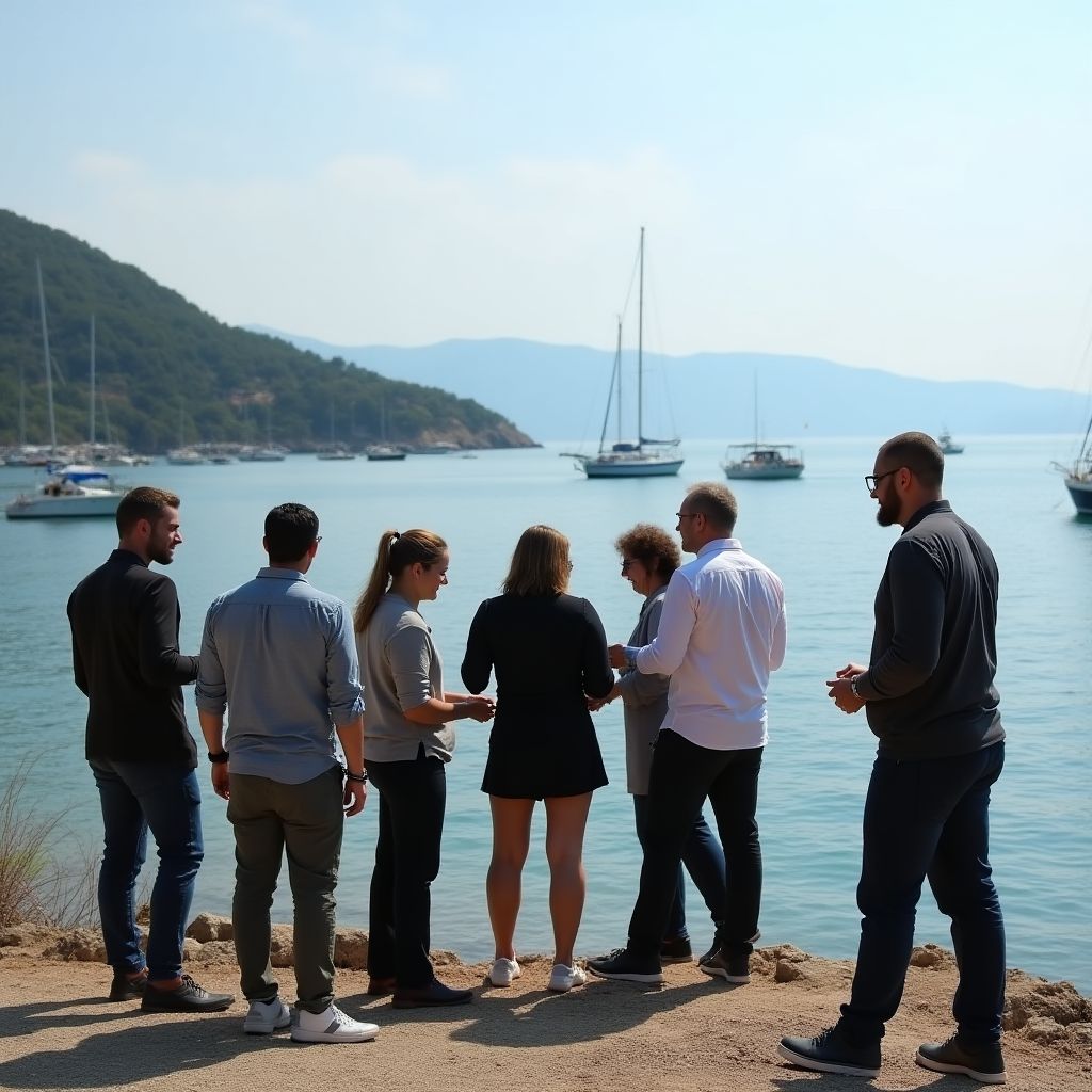 Team building event on Turkish coast