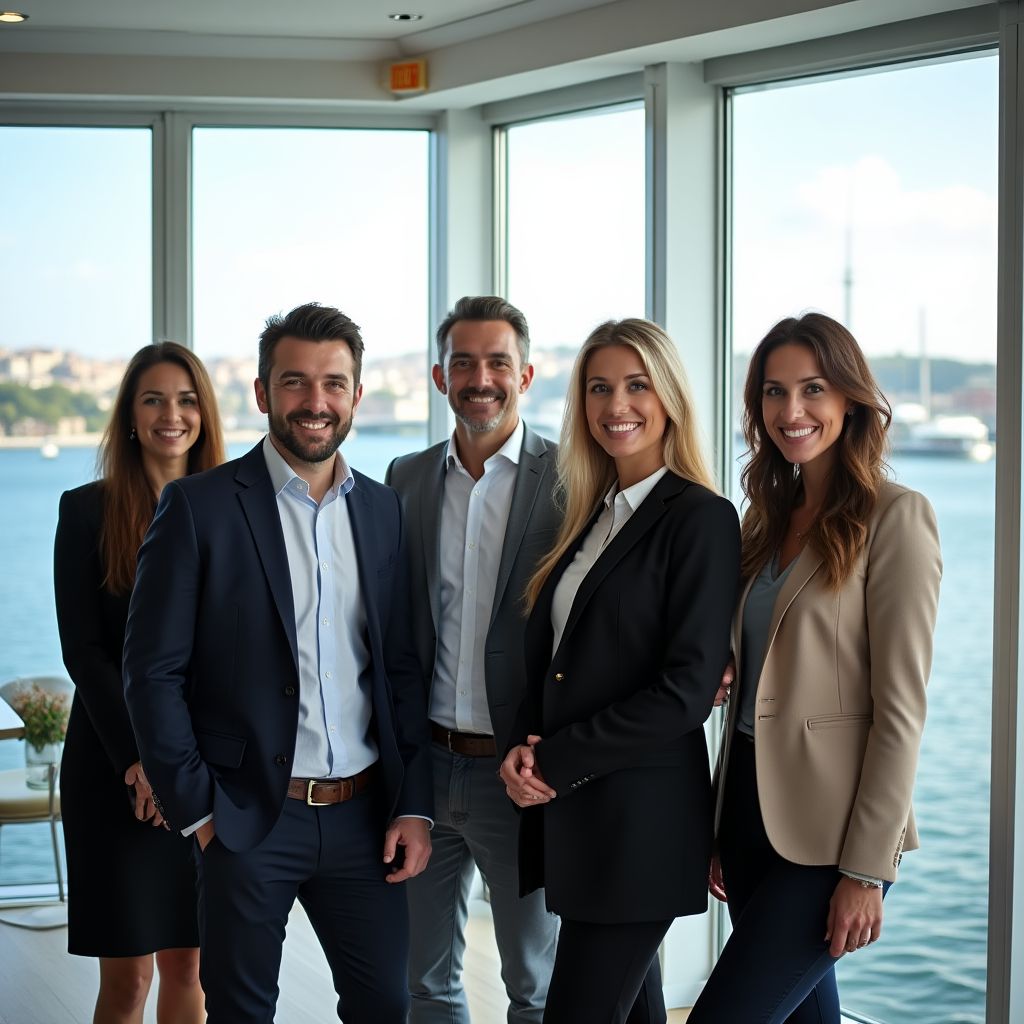 Team of professional business coaches in Istanbul office