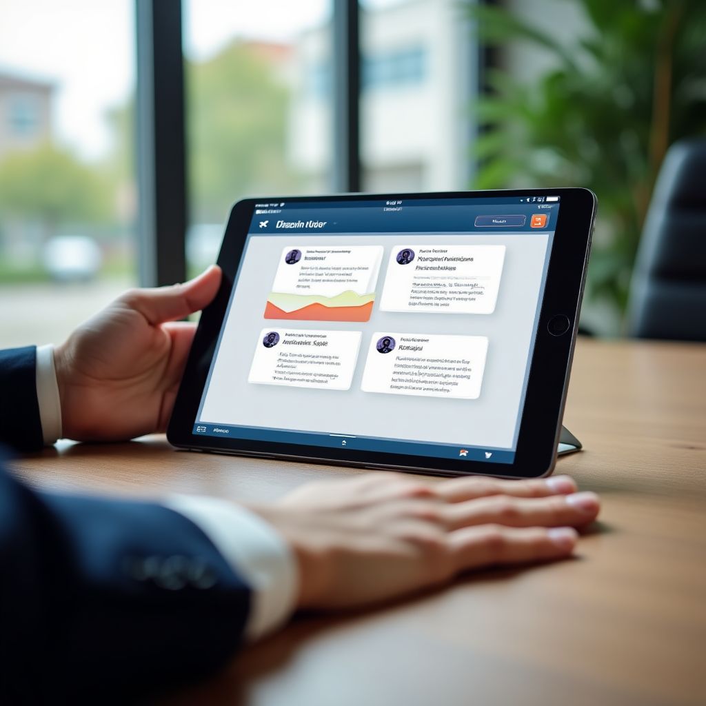 Digital coaching platform interface
