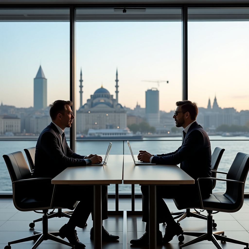 Executive coaching session in Istanbul office